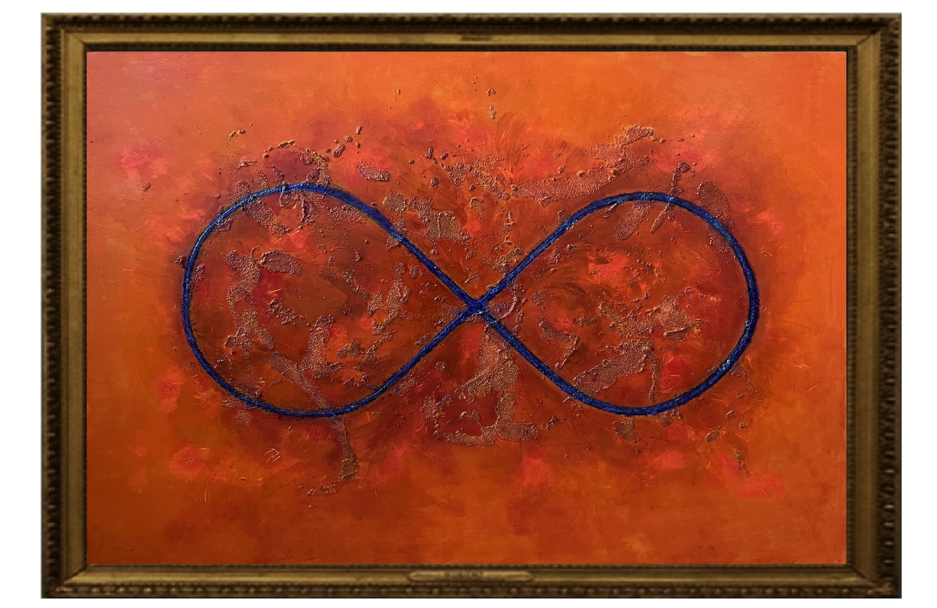 alt="Future — peinture symbolique d’infini et de potentiel, orange et violet, Elisabeth W"